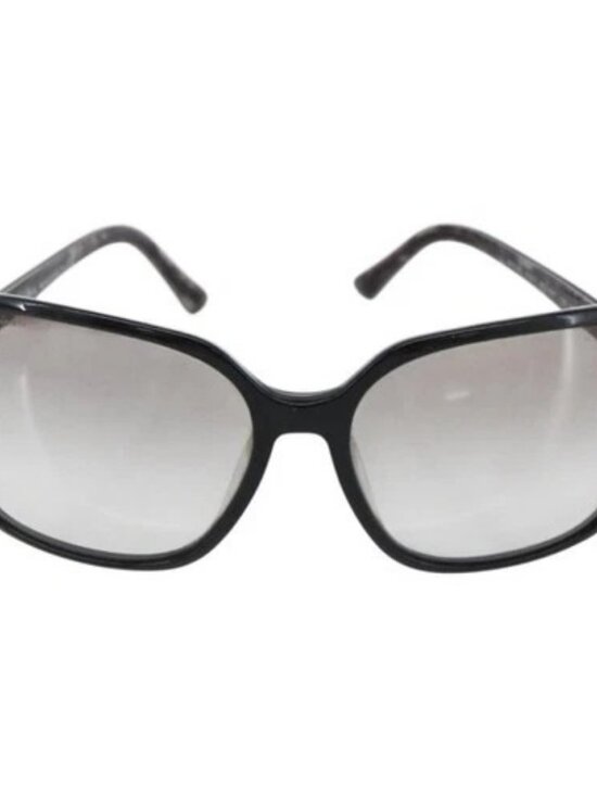 PRADA Sunglasses plastic Black SPR18M Auth BA10788